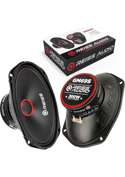 Reıss Audıo RS-GM69S Oto Midrange 6x9 Inç 300 Watt 2 Adet