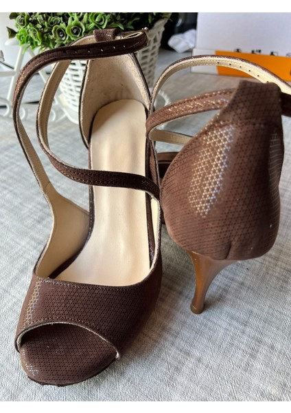 Tango Ayakkabısı Kadın 8,5 cm (13 Pont) Yandan Çift Bağlı Deri Özel Üretim fiyatları