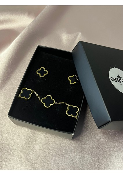 Desen Küpe Kolye Set