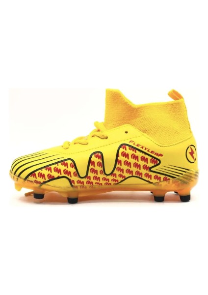 Pele Sarı Çoraplı Krampon Erkek Çocuk Çimsaha Ayakkabı modelleri