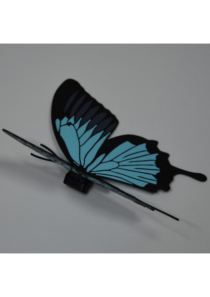 Kelebek Desenli Buzdolabı Magneti Light Blue - Siyah fiyatları
