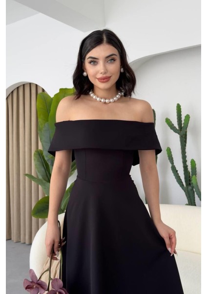 Madonna Yaka Kloş Kesim Pamuk Kumaş Abiye & Mezuniyet & Balo Elbisesi 167 indirimleri