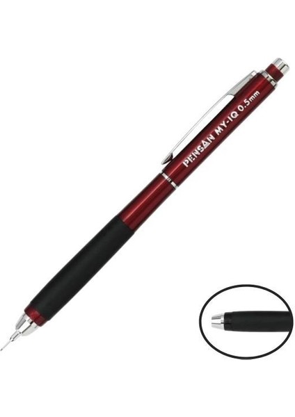 My-Iq Mekanik Uçlu 0.5 mm Bordo Versatil Kalem