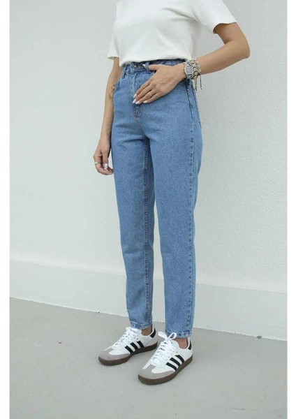 Mom Boyfriend Jean Kadın Kot Pantolon Kadın Jean Pantolon