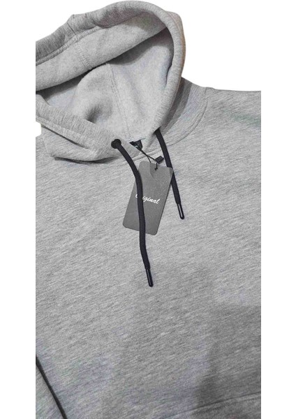 Kapsonlu Şardonlu Kanguru Cep Sweat