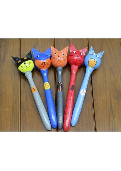 Ahşap 5'li Marakas Seti Model 2