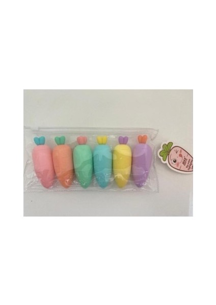 Havuç Tasarımlı Fosforlu Kalem Seti fiyatları