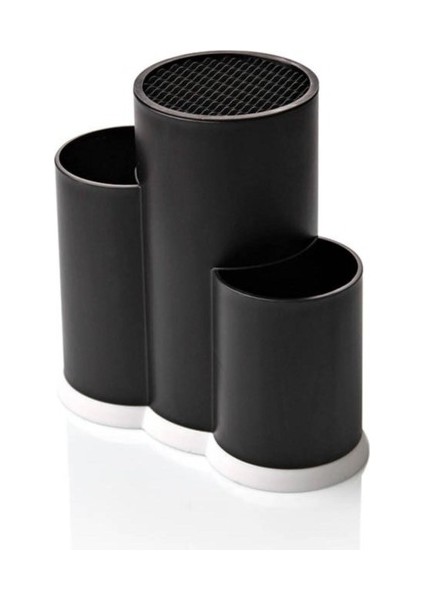 3 Bölmeli Kaşıklık - Şef Bıçaklık Standı Siyah fiyatları