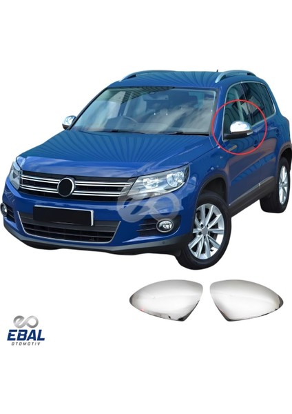 Vw Tiguan Krom Ayna Kapağı 2 Prç. 2007-2016 Arası P. Çelik
