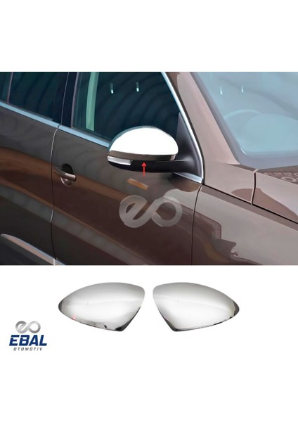 Vw Tiguan Krom Ayna Kapağı 2 Prç. 2007-2016 Arası P. Çelik