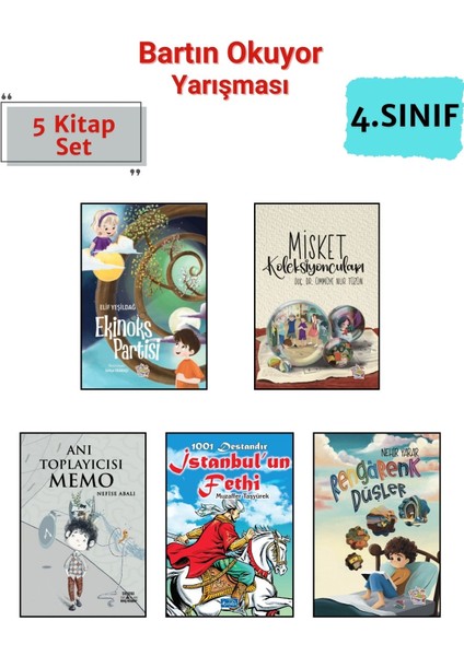 Bartın Okuyor Yarışması 4. Sınıf Okuma Kitapları, 4.sınıf Masal Öykü 5 Kitap Set