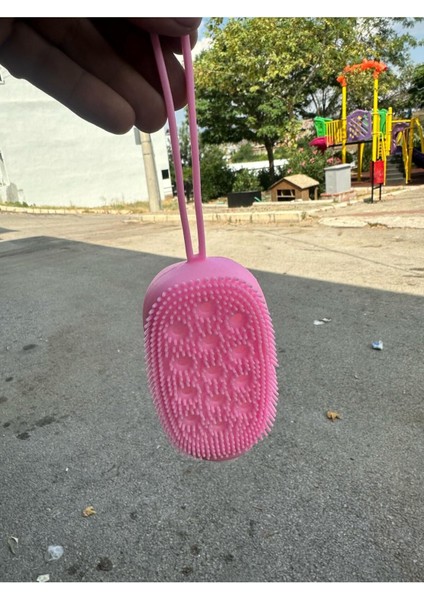 Banyo Hamam Lifi Silikon Sünger Hazneli Vücut Kesesi Masajlı Yumuşak Banyo Kesesi Çok Renkli 1 Adet fiyatları