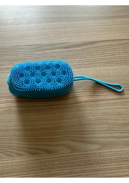 Banyo Hamam Lifi Silikon Sünger Hazneli Vücut Kesesi Masajlı Yumuşak Banyo Kesesi Çok Renkli 1 Adet fırsatları