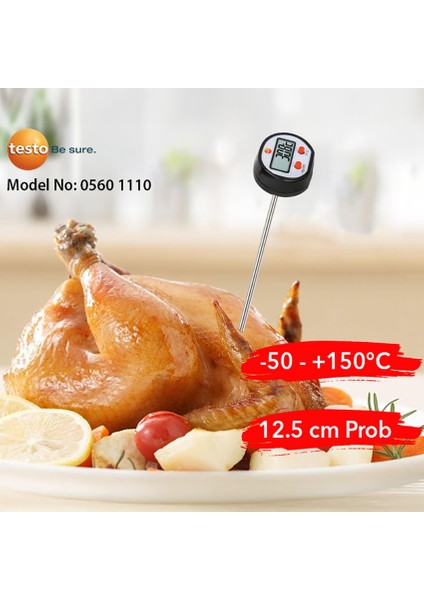 Testo Üstten Göstermeli Mini Termometre 12.5 cm Prob fiyatları