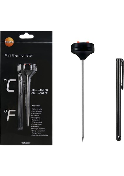 Testo Üstten Göstermeli Mini Termometre 12.5 cm Prob fırsatları