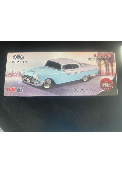 RT-1954 Turuncu Arabalı Bluetooth Fm-Usb-Tf-Aux Şarjlı Nostaljik Radyo