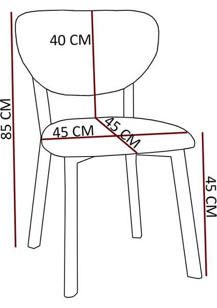 Elma Modeli Masa Sandalye Takımı, 4 Sandalye 1 Sabit Ceviz Masa 110 x 70 cm , Keten Kumaş