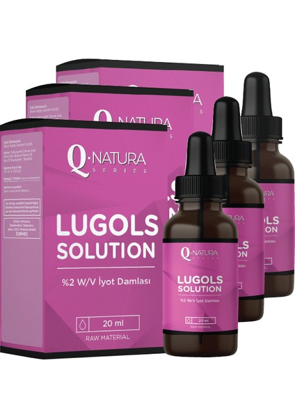 Lugols Solution % 2 Iyot Damla 20 ml - 3 Adet