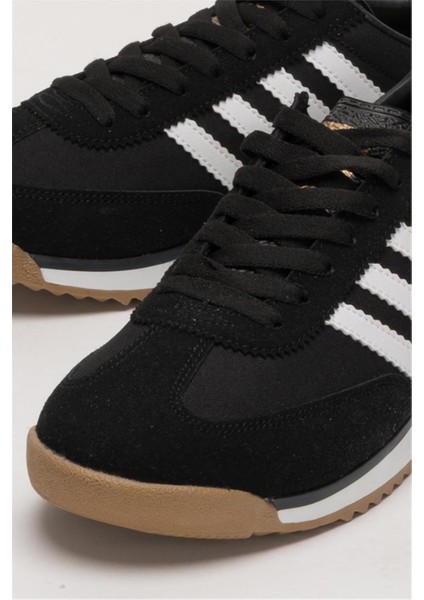 Erkek Günlük Rahat Taban Yumuşak Hafif Sneaker Bağcıklı Spor Ayakkabı Siyah - Beyaz
