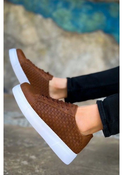 SHO203 Bağcıklı Özel Tasarım Obt Maglieria Erkek Ayakkabı Taba indirimleri