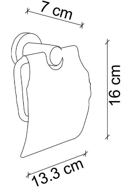Kapaklı Tuvalet Kagıtlıgı FJ-20103 (Krom)
