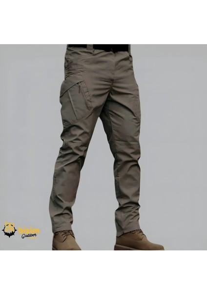 Yazlık Ithal Likralı Su Geçirmez Tactical Pantolon Ünisex Bej Renk -Waterproof fırsatları