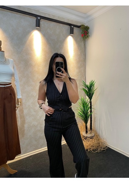 Crop Yelek Pantolon Takım modelleri