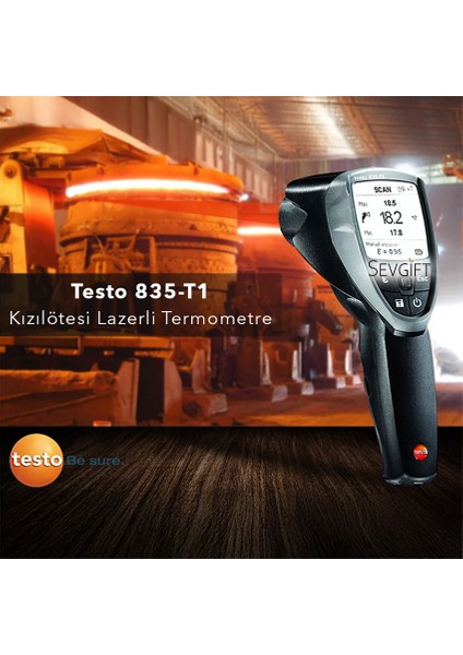 Testo 835-T1 Kızılötesi Lazerli Termometre 600°C fiyatları