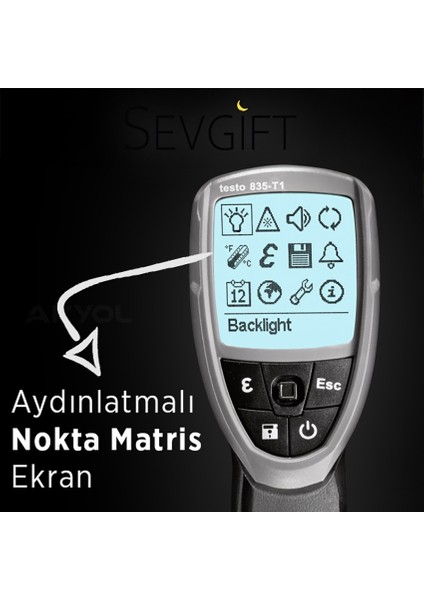 Testo 835-T1 Kızılötesi Lazerli Termometre 600°C indirimleri