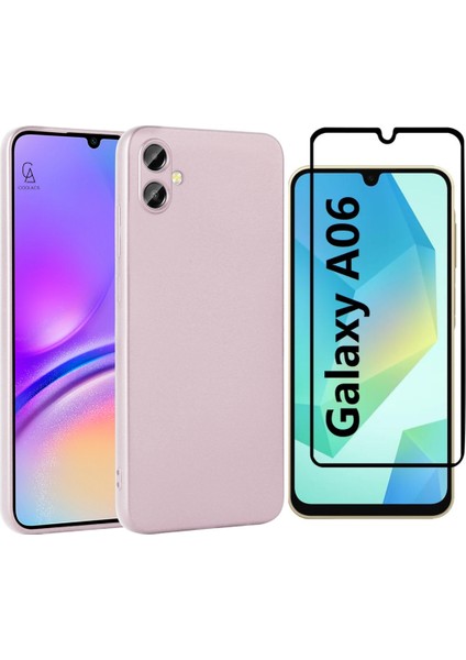 Samsung Galaxy A06 ile Uyumlu Telefon Kılıfı ve 5d Tam Kaplayan Cam Ekran Koruyucu