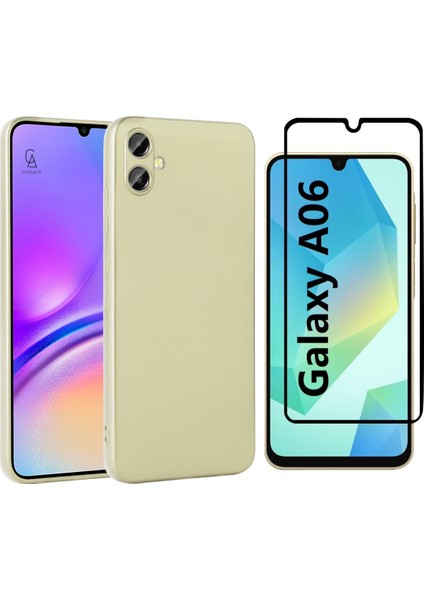 Samsung Galaxy A06 ile Uyumlu Telefon Kılıfı ve 5d Tam Kaplayan Cam Ekran Koruyucu