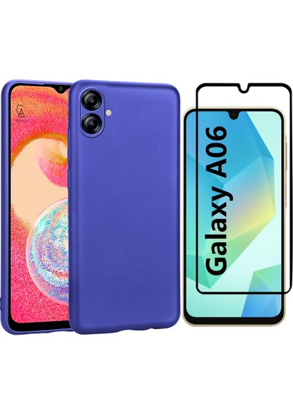 Samsung Galaxy A06 ile Uyumlu Telefon Kılıfı ve 5d Tam Kaplayan Cam Ekran Koruyucu