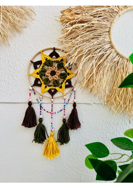 Nazarlık Düşkapanı Nazar Boncuğu Rüya Tutucu Kapı Süsü Duvar Süsü Dreamcatcher Mandala