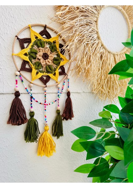 Nazarlık Düşkapanı Nazar Boncuğu Rüya Tutucu Kapı Süsü Duvar Süsü Dreamcatcher Mandala