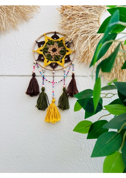 Nazarlık Düşkapanı Nazar Boncuğu Rüya Tutucu Kapı Süsü Duvar Süsü Dreamcatcher Mandala
