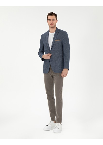 Erkek Lacivert Ex. Slim Fit Ceket 50302432-VR033