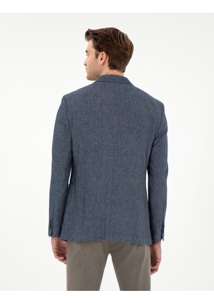 Erkek Lacivert Ex. Slim Fit Ceket 50302432-VR033