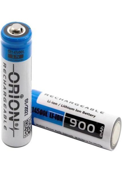 14500 3.7V 900MAH Aa Lityum Iyon Şarj Edilebilir Kalem Pil-Başlı-2 Adet-Erpilsan Elektronik modelleri