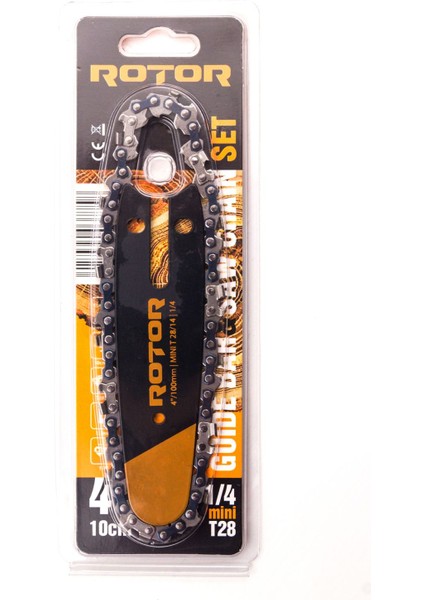 8" Set Pala + Zincir 1/4 Mini T48 - 24 Diş