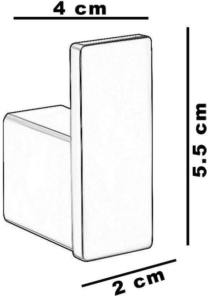 Tekli Bornoz Askılık (Mat Siyah) FJ-10501
