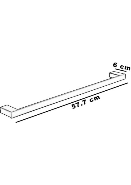 Uzun Havluluk (Mat Siyah) FJ-10505