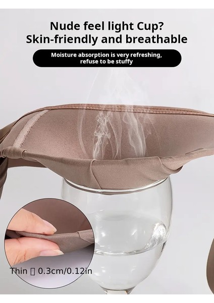 Straplez Bandeau Sütyenler, Düz Renkli Poliamid Örme Kumaş, Çıkarılamayan Dolgu, Kablosuz Konfor, Yetişkin Kadınlar Için Dikişsiz Telsiz Bralet