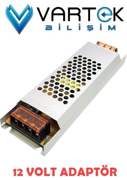 Slim Metal Kasa Adaptör 12V 5A Güvenlik Kamerası LED Uyumludur