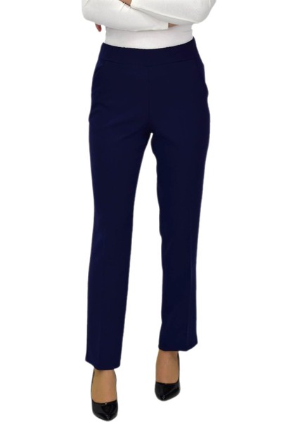 Kadın Kumaş Pantolon Kemer Lastikli BGL-ST04320