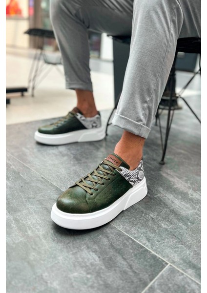 SHO145 Bağcıklı Yüksek Taban Cbt Sauerbergg Erkek Ayakkabı Hakı fırsatları