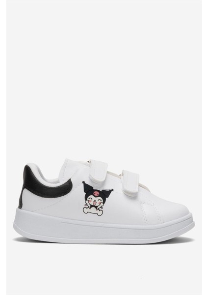 Çocuk Kuromi Baskılı Cırtlı Unisex Spor Ayakkabı SİYAH