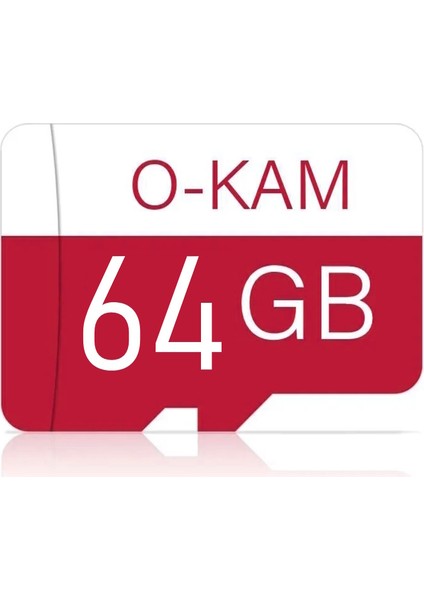 64 GB O-Kam Hafıza Kartı Faster Transfer Speed Class 10 4K Video Kayıt