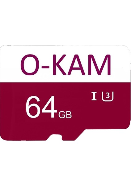 64 GB O-Kam Hafıza Kartı Faster Transfer Speed Class 10 4K Video Kayıt