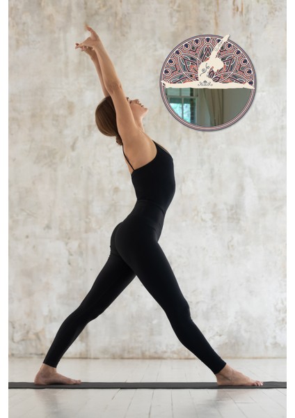El Yapımı Üç Boyutlu Ahşap Dekoratif Yoga Ayna fiyatları