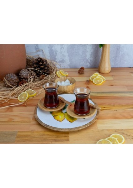 Kangura - Yuvarlak Tepsi Limon Küçük
